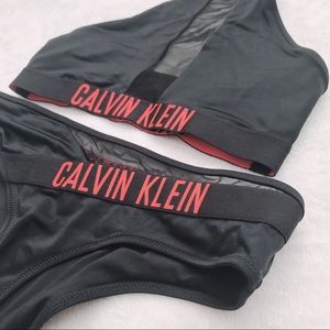 CALVIN KLEIN Neon Mesh Bikini Swim Set